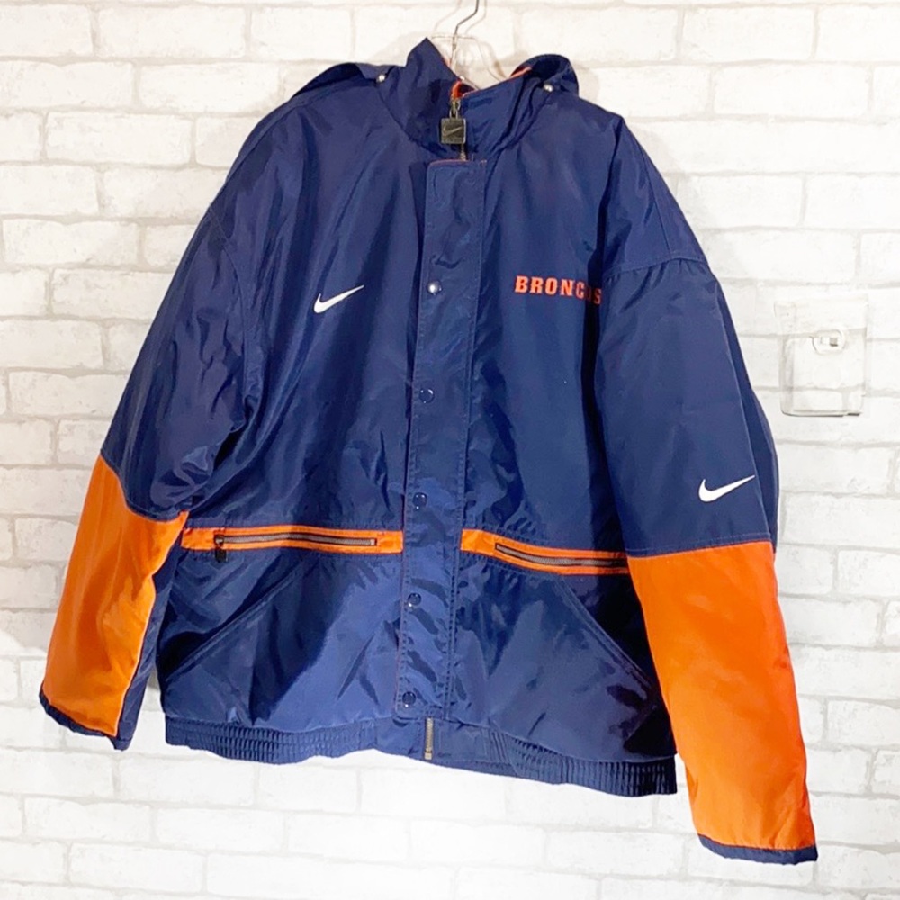 Nike NFL pro line vtg Broncos jacket size Large - Picture 1 of 16